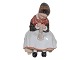 Royal Copenhagen figur, Amagerpige med overglasur dekoration.Dekorationsnummer 1314.1. ...