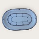 Bing & Grondahl, Tivoli, ovale Servierplatte, Nr. 315, 36 x 23 cm, 1. Wahl, Design Martin Hunt ...