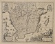 Van den Keere, Pieter (1571 – ca. 1646) Niederlande: Karte von Südschweden. Um 1610. ...
