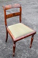 5 Salonstühle aus polierter Buche, 19. Jahrhundert. Dänemark. H.: 87 cm. B.: 47 cm. T.: 41 ...