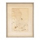 Preben Hornung, 1919-89, Mixed Media, signiertLichtmasse: 28x20cm. Mit Rahmen: 44x34cm