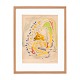 Jørgen Nash, 1920-2004, Mixed Media auf PapierSigniertLichtmasse: 28x20,5cm. Mit Rahmen: 39x30cm