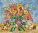 Nicolaisen, Peter (1894–1989) Dänemark: Stillleben. Öl auf Leinwand. Unsigniert. 106 x 126 ...