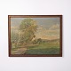 Ölgemälde auf Leinwand mit Landschaftsmotiv von Edith Bowall, datiert 1944. Das Werk ist ...