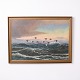 Ölgemälde auf Leinwand mit maritimem Motiv aus den 1920er Jahren. Das Werk ist signiert und in ...