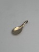 Georg Jensen Gilded Sterling Silver Ornamental Salt Spoon No 110. Measures 4,1cm / 1.61 inch