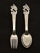H C Andersen children's cutlery 14.5 cm. "The Flying Suitcase"  silver nice as new no engravings ...