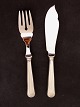 Old Danish silver fish cutlery from Horsens Silver L. 19 cm. item no. 640153 Stock:12