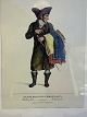 Anzüge in Kopenhagen, ein jüdischer Bekleidungshändler, gerahmter älterer Druck von Lahde, ...