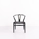 CH24 Y-Stuhl, entworfen von Hans J. Wegner und hergestellt von Carl Hansen & Søn. Aus schwarz ...