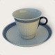 Royal Copenhagen, blauer Fächer, Kaffeetasse Nr. 1212/11538, 7 cm hoch, 7,5 cm Durchmesser, 1. ...