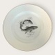 Bing & Grondahl, Fischplatte, Nr. 25, Lachs Nr. 2, Weiß mit Gold, Durchmesser 24,5 cm, ...