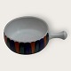 Bangholm, Schale mit Henkel, braun-blau gestreift, Durchmesser 11,5 cm *Guter Zustand*