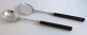 Kay Bojesen. Servierset aus Sterlingsilber mit Holzgriffen. Länge 31 cm