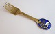 Michelsen. Weihnachtsgabel. 1985. Sterling (925). Design Naja Salto