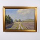 Landschaftsgemälde auf Leinwand im Goldrahmen 57 x 77 cm