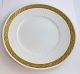 Königliches Kopenhagen. Fan mit Gold. Menüeteller. Modell 11519. Durchmesser 25,5 cm. (1 Wahl)