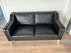1.136Architektonisch gestaltetes Mogens Hansen MH195 2-Sitzer-Sofa in schwarzem Premiumleder ...