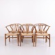 Hans J. Wegner CH24 Esszimmerstühle aus Eichenholz mit ...