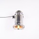 Vintage Scheinwerfer / Theaterlampe aus den 1950er Jahren, gefertigt aus poliertem Aluminium. ...