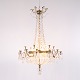 Französischer antiker Prismenleuchter aus den 1880er Jahren mit dekorativen Bronzeverzierungen ...