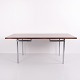 Hans J. Wegner AT-318 Esstisch aus Palisander mit Beinen aus Gebürstetem Stahl von Andreas Tuck, 1960er-Jahre