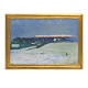 Sven Havsteen Mikkelsen, 1912-99, Öl auf Leinen. Signiert. Winterlandschaft. Lichtmasse: 50x75cm. Mit Rahmen: 62x87cm