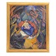 Jais Nielsen GemäldeJais Nielsen, 1885-1961, Öl auf Leinwand. „Julenat“ (Heilige ...