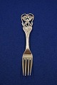 Michelsen Weihnachtsgabel 1912 aus dänisch vergoldet Silber