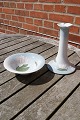 Schöne und gepflegte Set von Schale und Kerzenhalter mit ...
