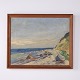 Küstenlandschaft mit Felsen und Meer im Holzrahmen 44 x ...