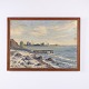 Frits Jacobsen Küstenlandschaft mit Hafen 55 x 75 cm