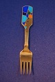 Michelsen Weihnachtsgabel 1990 aus vergoldet dänisch ...