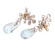 Ein Paar Ole Lynggaard Copenhagen 18kt Weissgold Gipsy Ohrringe. Masse: 30x15mm