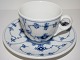 Royal Copenhagen Blue Fluted Plain hotelporcelain, coffee cup with saucer.Decoration number ...