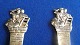 Die Hirtin und der Schornsteinfeger Kinderbesteck in dänisch vergoldetem Silber. Set Löffel und Gabel