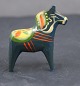 Dark green Dala horses from Sweden H 5cms