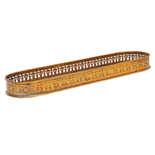Ovales Empire Tablett um 1830. L: 31cm