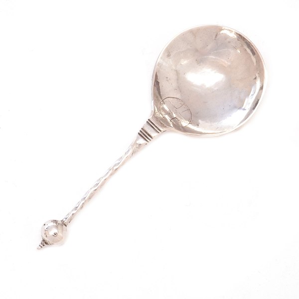 Früher Renaissance Löffel aus Silber gestempelt "IW". L: 15cm