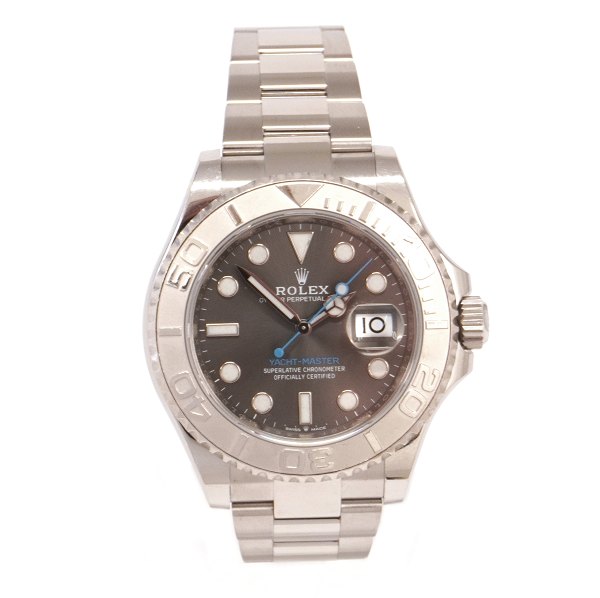 Rolex Yachtmaster rhodium ref. 126622, Stahl. Wird mit Box und Zertifikat von europäischem AD datiert 25.02.20 geliefert. D: 40mm