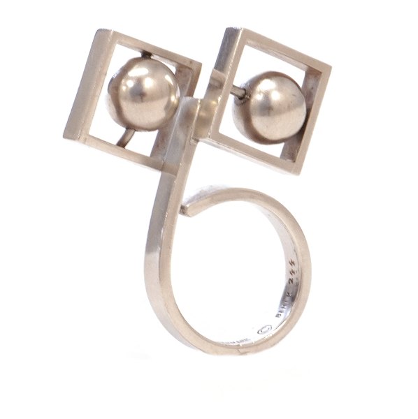 Sterlingsilber Ring von Anni & Bent Knudsen, Kolding, Dänemark. Dessin 244. Ringgr. 56