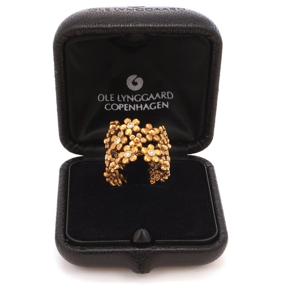 Ole Lynggaard Copenhagen Ring aus 14kt Gold mit 12 Brillanten. Ringgr. 57